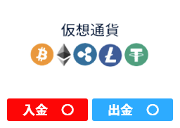 仮想通貨：入金、出金
